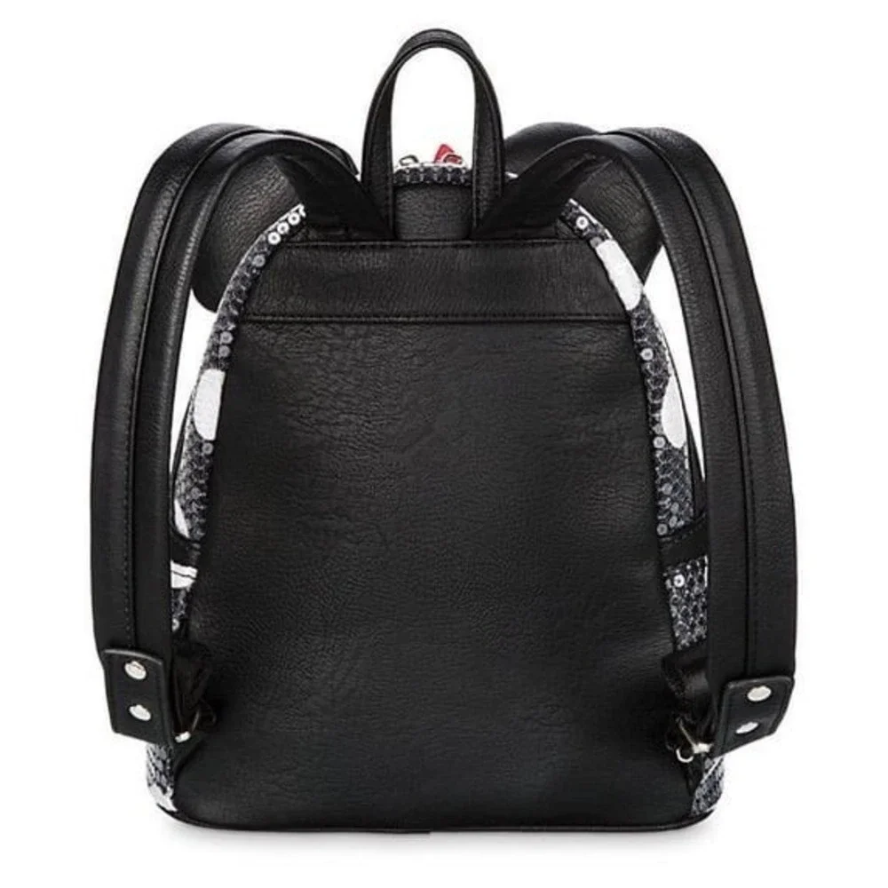 Disney Parks Loungefly Minnie Mouse Sequined Polka-Dot Mini Backpack New - Picture 2 of 3